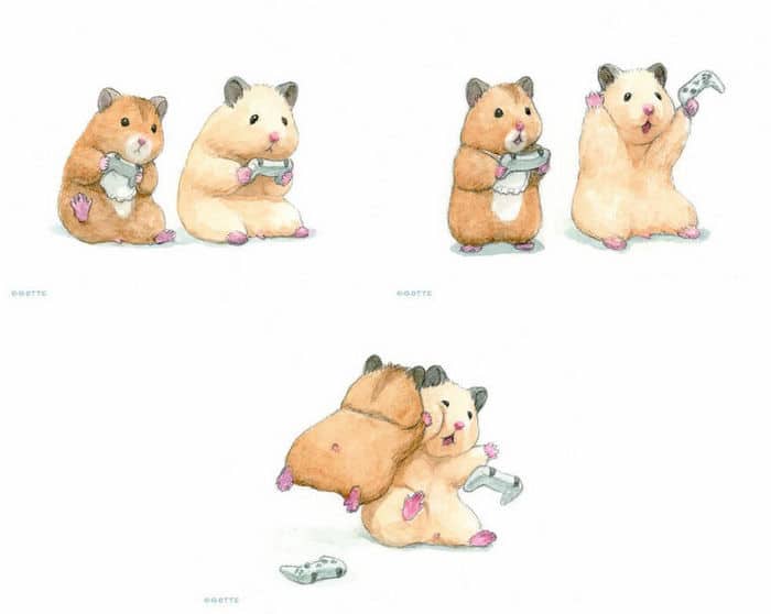 34 Ilustrações saudáveis ​​de um Hamster Chamado Sukeroku 13