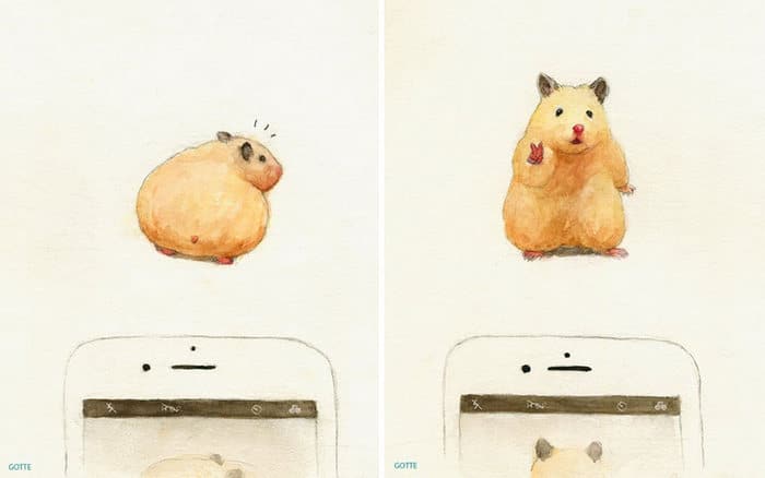 34 Ilustrações saudáveis ​​de um Hamster Chamado Sukeroku 17