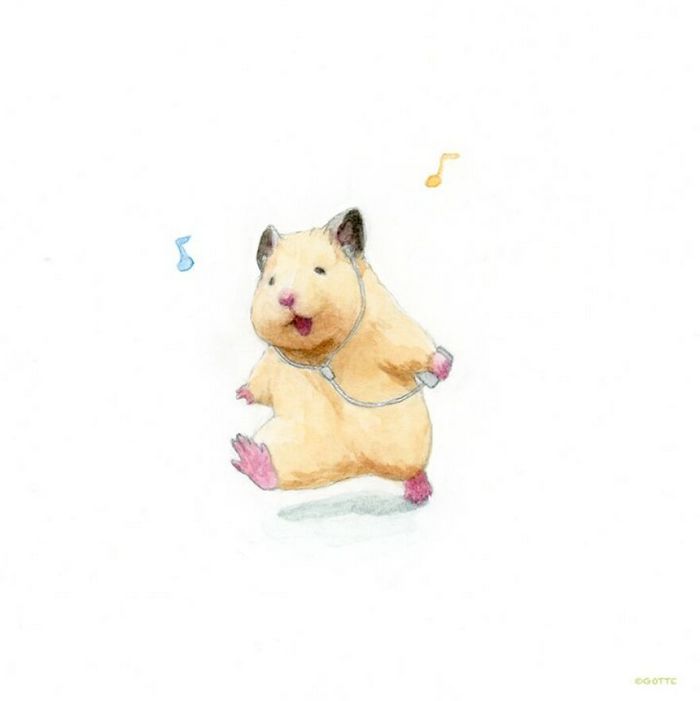 34 Ilustrações saudáveis ​​de um Hamster Chamado Sukeroku 25