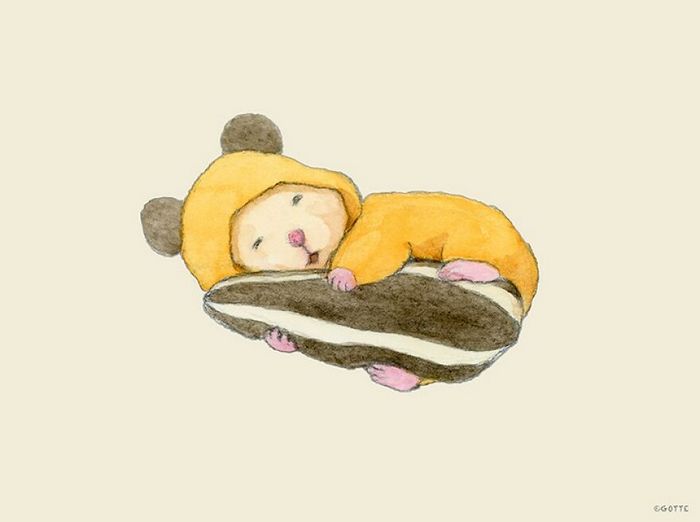 34 Ilustrações saudáveis ​​de um Hamster Chamado Sukeroku 26