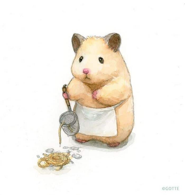34 Ilustrações saudáveis ​​de um Hamster Chamado Sukeroku 33