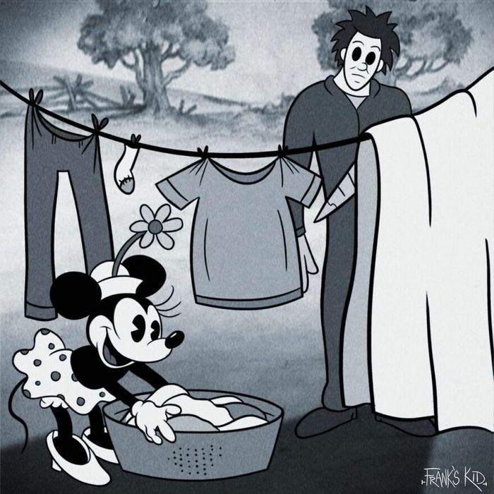 Mickey e Minnie encontram personagens de terror 7