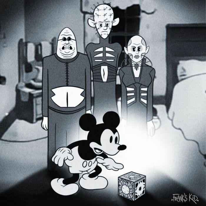 Mickey e Minnie encontram personagens de terror 10