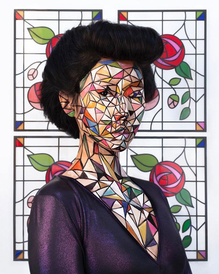 Artista cria ilusões óticas complexas em seu corpo e está bagunçando a mente das pessoas (31 fotos) 29