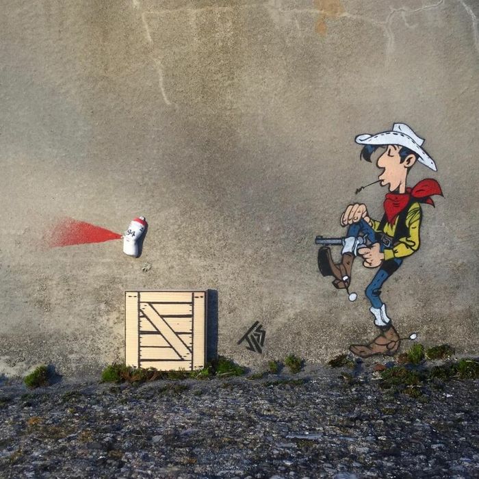 Artista criar grafites que interagem com os arredores (30 fotos) 11
