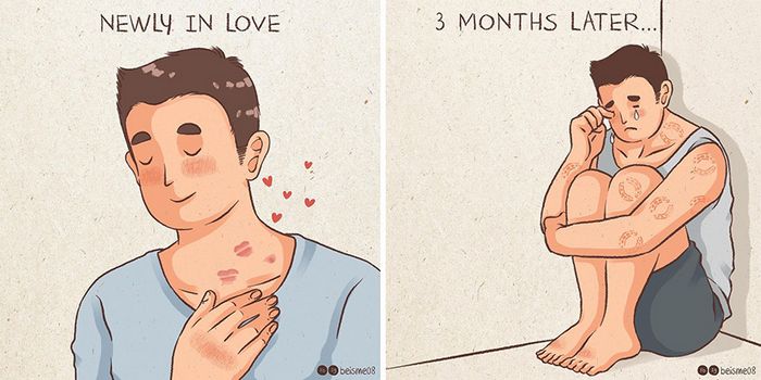 Artista desenha quadrinhos legais sobre estar em um relacionamento (39 fotos) 6