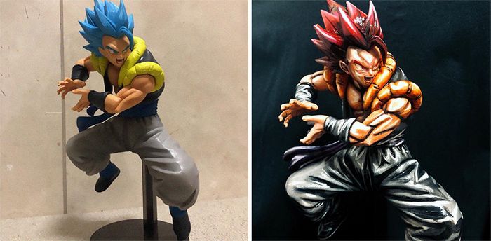 Artista transforma estatuetas em esculturas ultra realistas de personagens de anime (38 fotos) 3