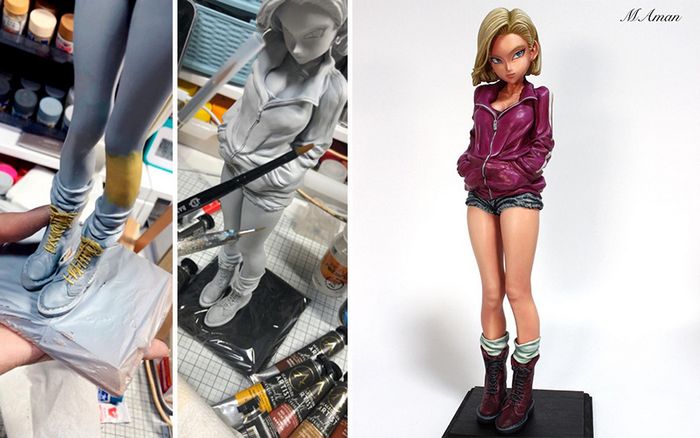 Artista transforma estatuetas em esculturas ultra realistas de personagens de anime (38 fotos) 12