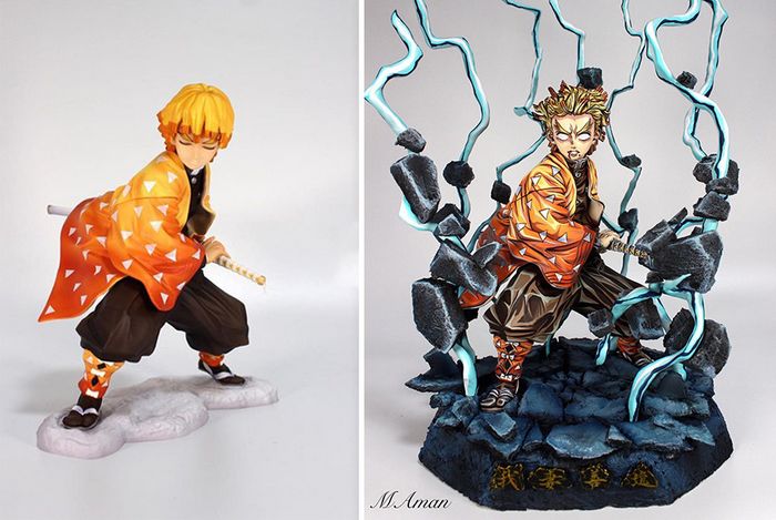 Artista transforma estatuetas em esculturas ultra realistas de personagens de anime (38 fotos) 16