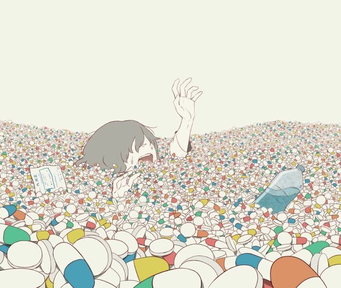 40 ilustrações poderosas de um artista japonês que o farão pensar 27