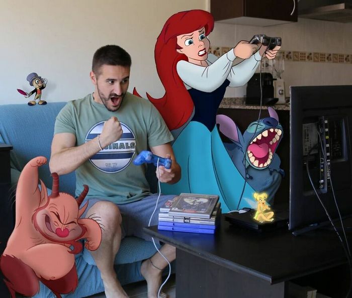 Artista recria situações do dia a dia com personagens da Disney e o resultado é incrível (35 fotos) 29