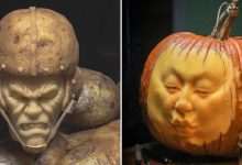 38 esculturas de frutas e vegetais inspiradas na cultura pop, terror, fantasia 10