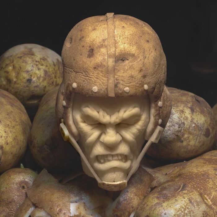 38 esculturas de frutas e vegetais inspiradas na cultura pop, terror, fantasia 23
