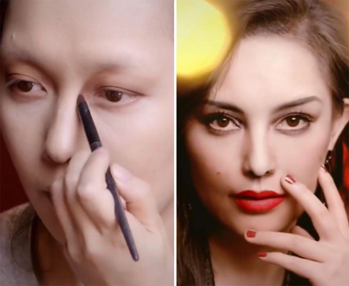 Esta maquiadora pode se transformar em qualquer celebridades, e ela está se tornando viral no TikTok (20 fotos) 10