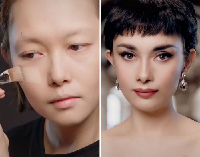 Esta maquiadora pode se transformar em qualquer celebridades, e ela está se tornando viral no TikTok (20 fotos) 12