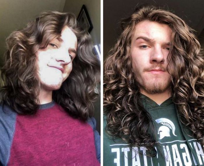 28 pessoas que mudaram radicalmente depois que deixaram o cabelo crescer 8