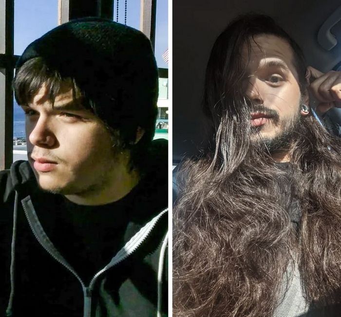 28 pessoas que mudaram radicalmente depois que deixaram o cabelo crescer 11