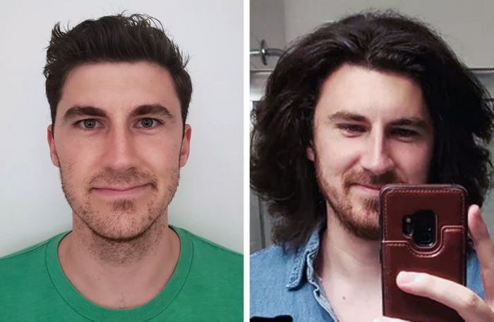 28 pessoas que mudaram radicalmente depois que deixaram o cabelo crescer 13