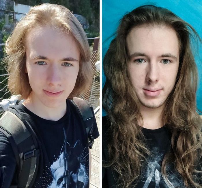 28 pessoas que mudaram radicalmente depois que deixaram o cabelo crescer 16