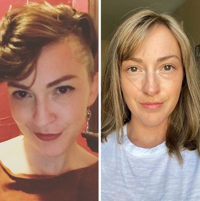 28 pessoas que mudaram radicalmente depois que deixaram o cabelo crescer 24