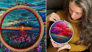 Artista usa bordado para criar incríveis cenas de paisagem (42 fotos) 26