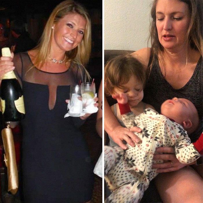 46 fotos hilárias de antes e depois de como a vida muda depois de ter filhos 3