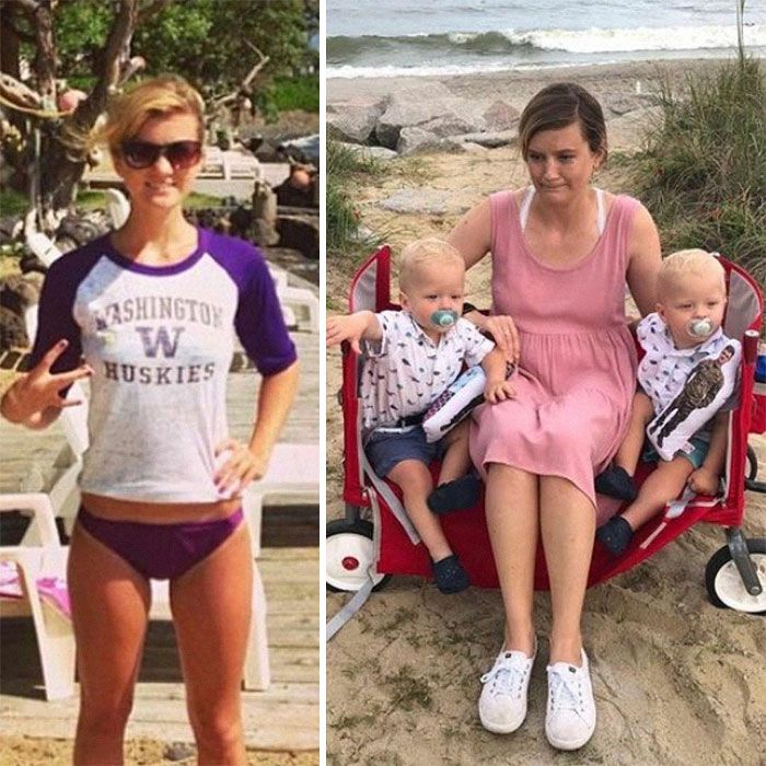 46 fotos hilárias de antes e depois de como a vida muda depois de ter filhos 9