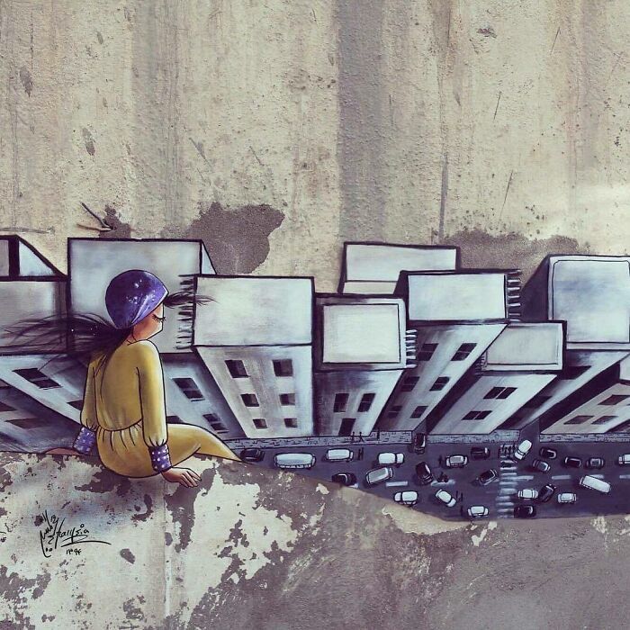 42 obras de arte tocantes da primeira artista de rua feminina do Afeganistão, Shamsia Hassani 11