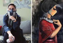 42 obras de arte tocantes da primeira artista de rua feminina do Afeganistão, Shamsia Hassani 10