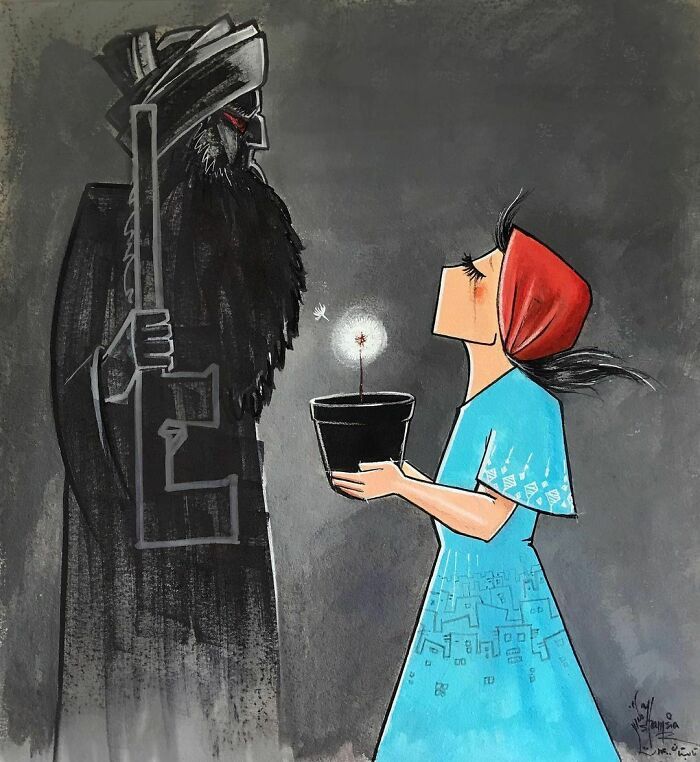 42 obras de arte tocantes da primeira artista de rua feminina do Afeganistão, Shamsia Hassani 41