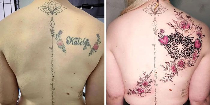 38 pessoas que cobriram suas tatuagens de forma para lá de criativas 8