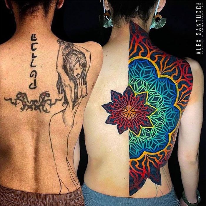 38 pessoas que cobriram suas tatuagens de forma para lá de criativas 18