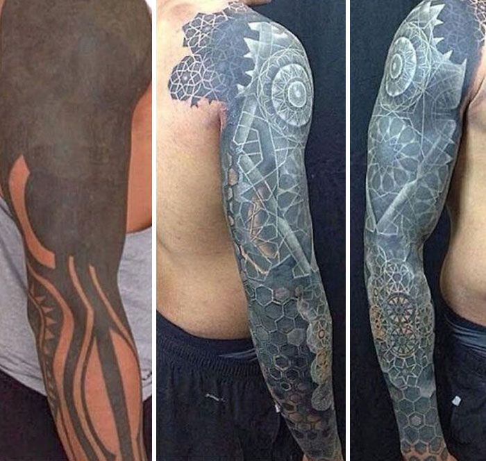 38 pessoas que cobriram suas tatuagens de forma para lá de criativas 25