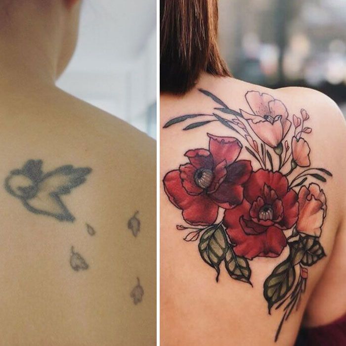 38 pessoas que cobriram suas tatuagens de forma para lá de criativas 32