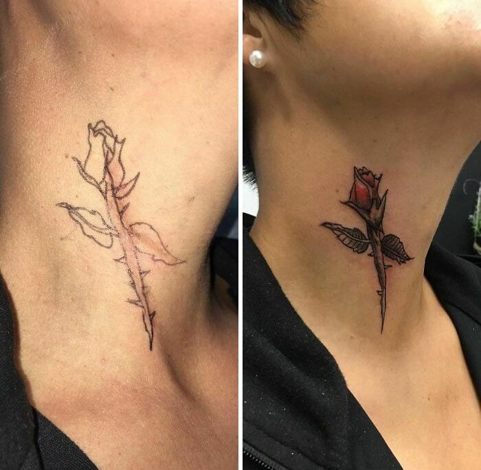 46 tatuagens incríveis que transformaram cicatrizes e marcas de nascença em obras de arte 32