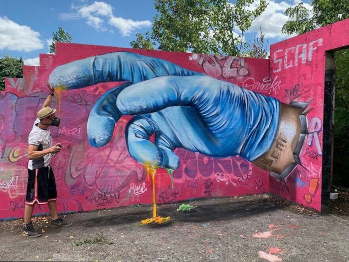 Artista de rua francês pinta graffiti de criaturas em 3D e não é para os fracos de coração (43 fotos) 21