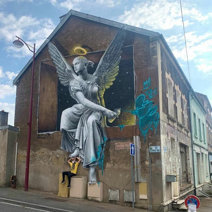Artista de rua francês pinta graffiti de criaturas em 3D e não é para os fracos de coração (43 fotos) 28