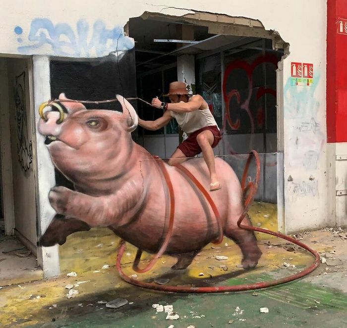 Artista de rua francês pinta graffiti de criaturas em 3D e não é para os fracos de coração (43 fotos) 29