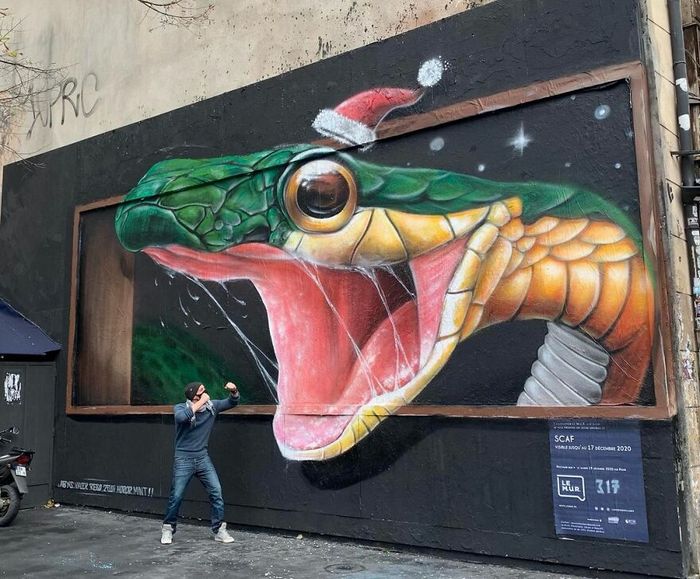 Artista de rua francês pinta graffiti de criaturas em 3D e não é para os fracos de coração (43 fotos) 35