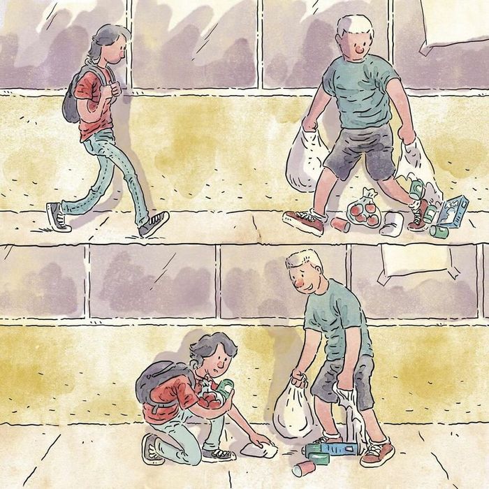 Artista ilustra problemas comoventes da nossa sociedade em 5 quadrinhos 2