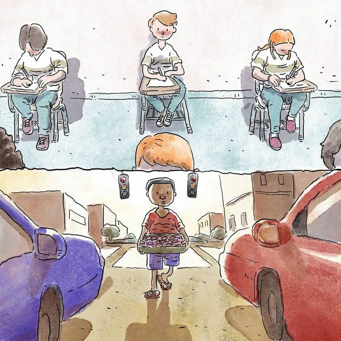 Artista ilustra problemas comoventes da nossa sociedade em 5 quadrinhos 13