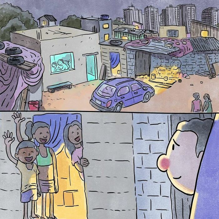 Artista ilustra problemas comoventes da nossa sociedade em 5 quadrinhos 28
