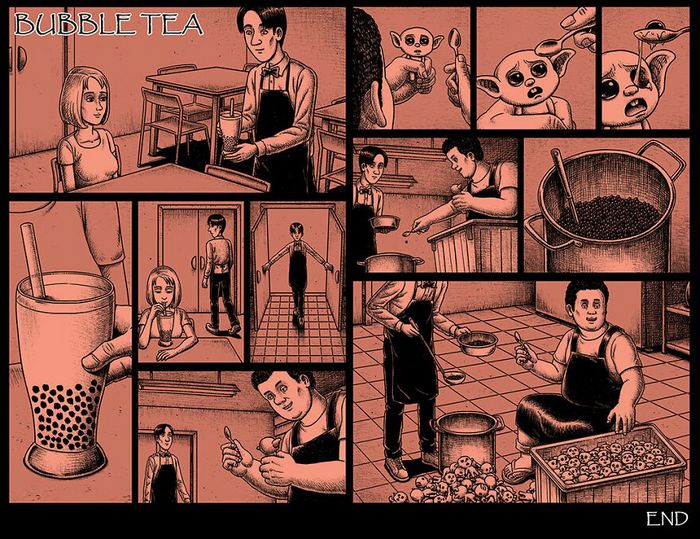 Este artista cria quadrinhos de terror com finais assustadores (30 fotos) 30