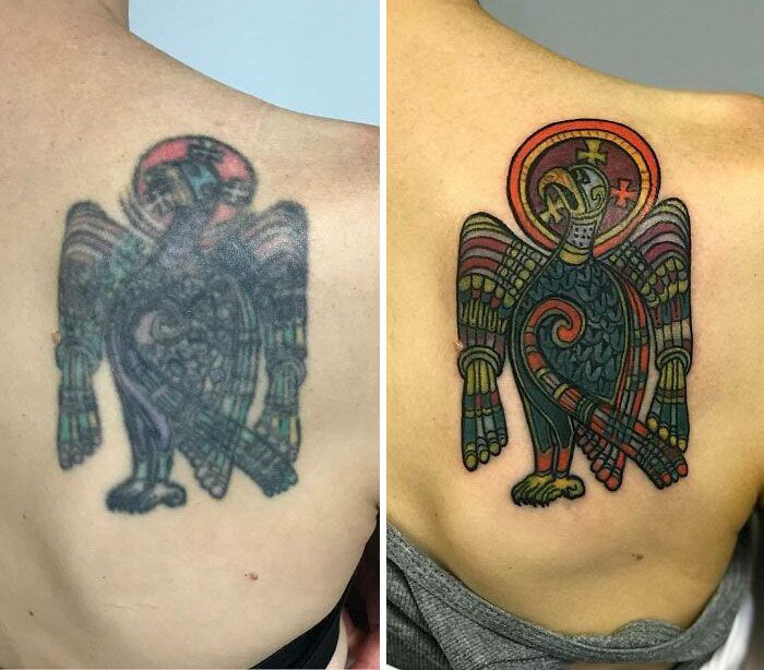 59 exemplos surpreendentes de mestres de tinta dando uma reforma incrível em tatuagens velha e feia 21