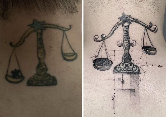 59 exemplos surpreendentes de mestres de tinta dando uma reforma incrível em tatuagens velha e feia 31
