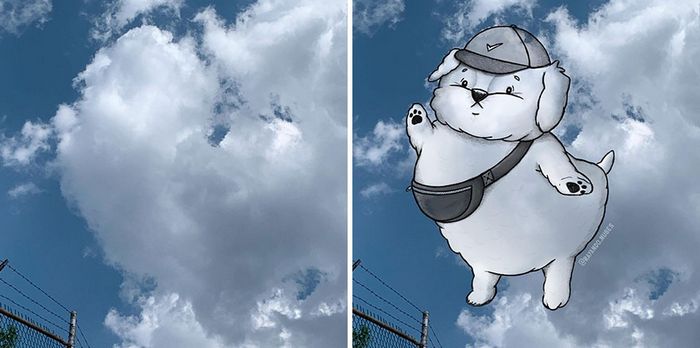 Este artista cria desenhos inspirados em formas de nuvem (42 fotos) 11