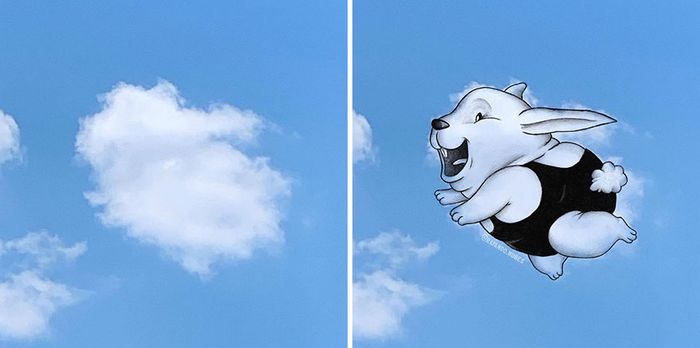 Este artista cria desenhos inspirados em formas de nuvem (42 fotos) 26