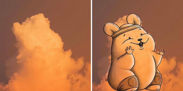 Este artista cria desenhos inspirados em formas de nuvem (42 fotos) 28