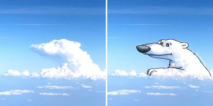 Este artista cria desenhos inspirados em formas de nuvem (42 fotos) 34
