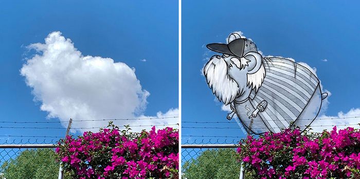 Este artista cria desenhos inspirados em formas de nuvem (42 fotos) 36